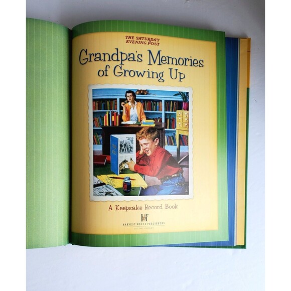Saturday Evening Post Grandpas Memories Of Growing Up New Keepsake Journal Book - Picture 4 of 9